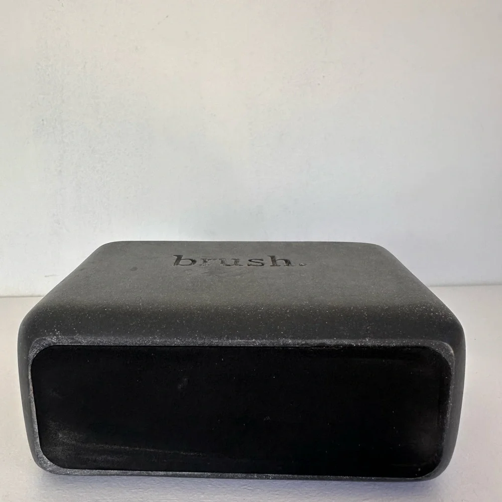 Black Brush Holder, bathroom decor,